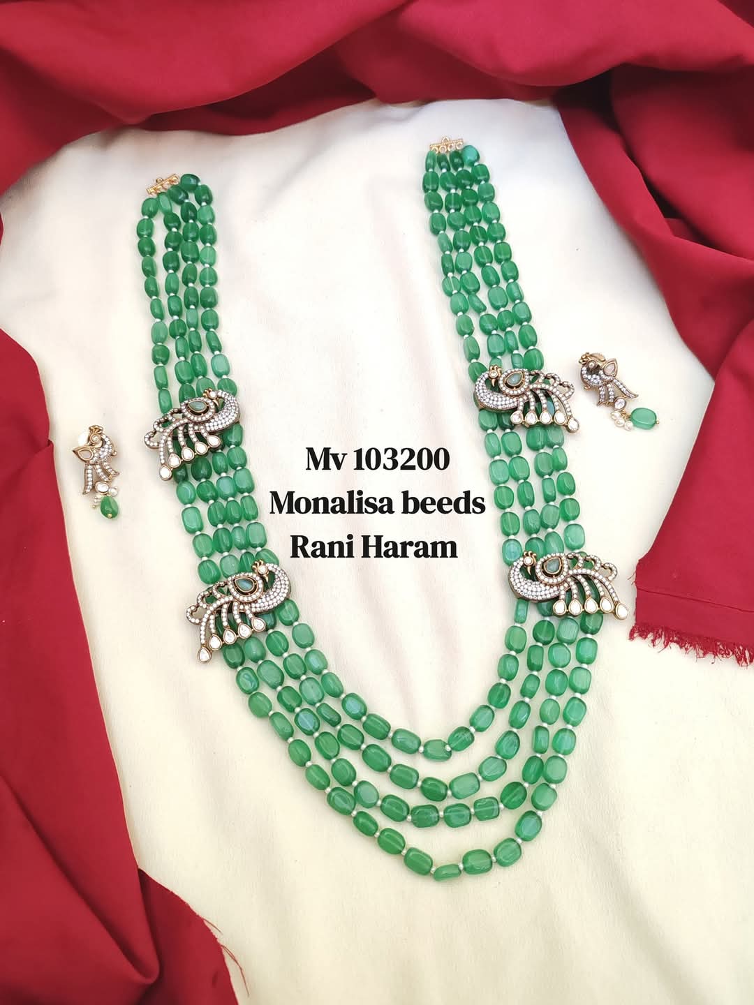 Guttapusalu Garce Green Beads Haram