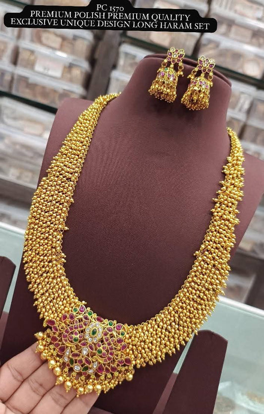 Kasu Mala Kemp and Guttu Necklace Set