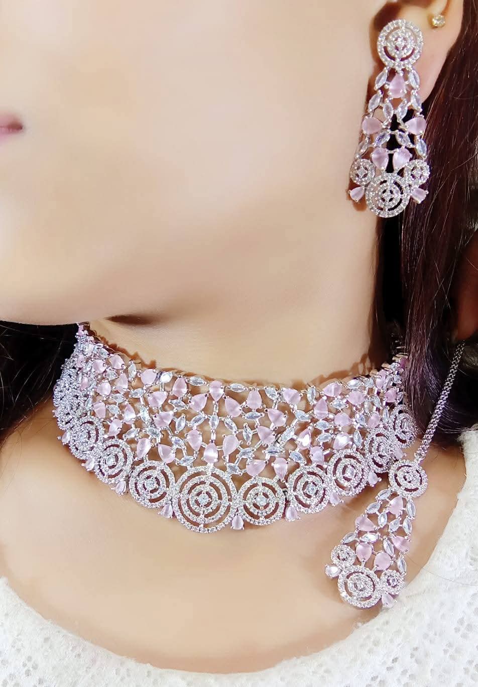 Zevarat Super Diamond Necklace Set