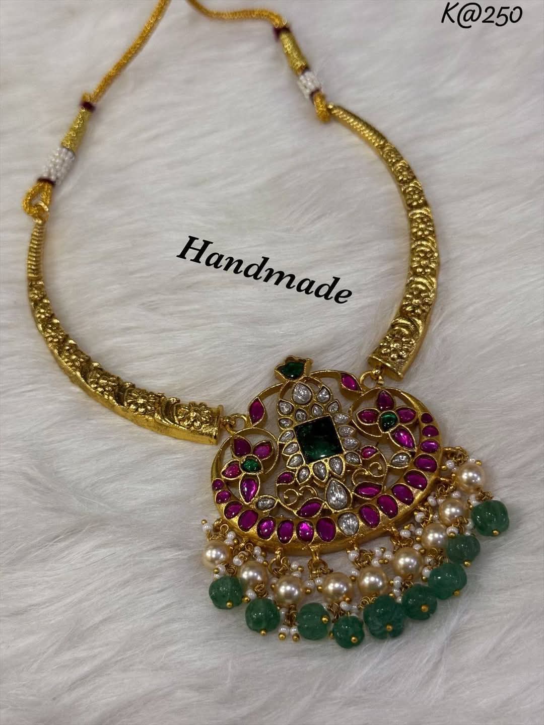 Dilbar Super Shine Bling Gold Necklace Set